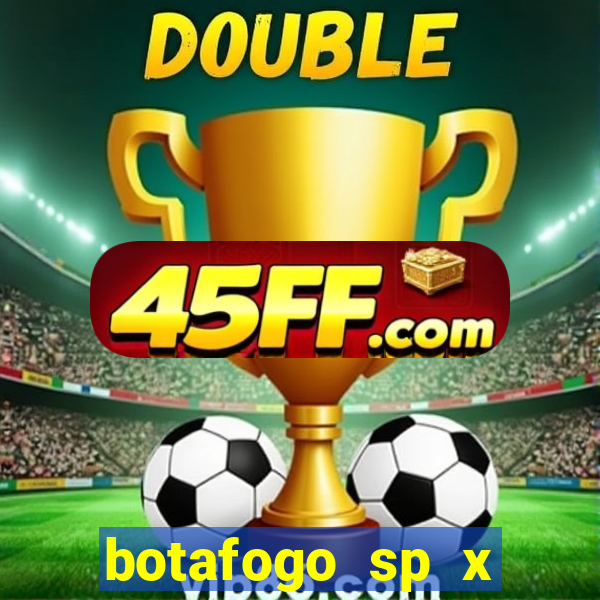 botafogo sp x palmeiras futemax
